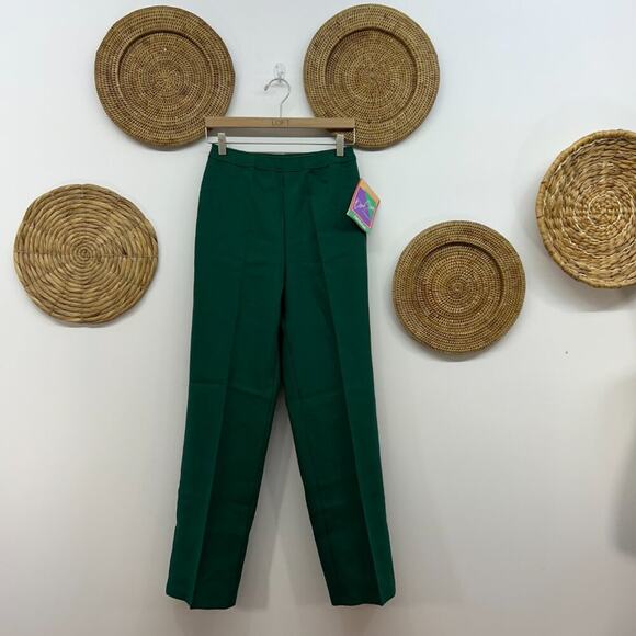 NWT Vintage 70s Deadstock Levi's Bend Over Green Straight Leg Pants 12 - Picture 1 of 5